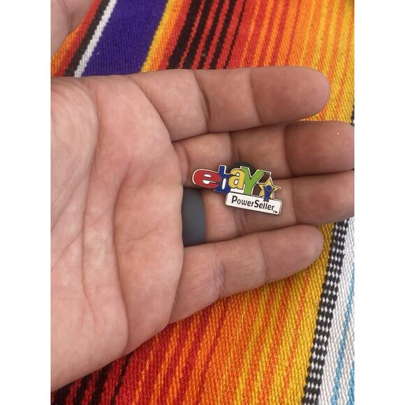 Vintage eBay PowerSeller Pin Chrome Variation 2000's Rare Small Collectible Mint - Picture 4 of 4